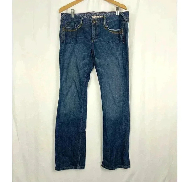 Fragile Blue Denim Jeans Sz 11 Tradition Alluring Slim Boot Cut Low Rise - Picture 1 of 13